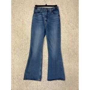 LEVIS 70s High Flare Jeans Womens Sz 26 Premium Blue 26x31 Boho Hippie Festival